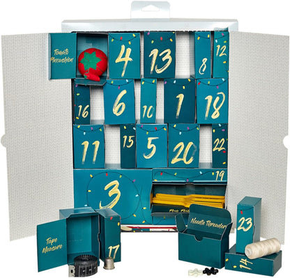 Hemline Sewing & Craft Advent Calendar 2023 Grotto Christmas Countdown