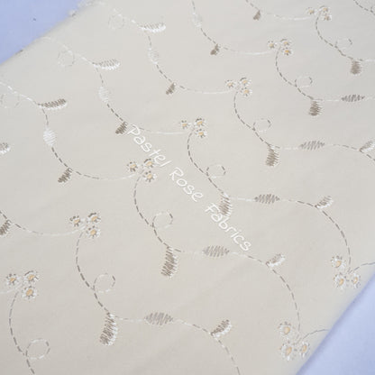 Broderie Anglaise 3 Hole Design fabric by half metre | 112cm wide