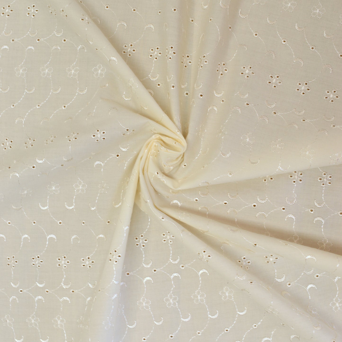 Broderie Anglaise 5 Hole Design fabric by half metre | 112cm wide