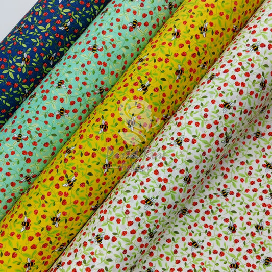 Berry Fairy 100 % Baumwollstoff pro halben Meter | 112 cm breit