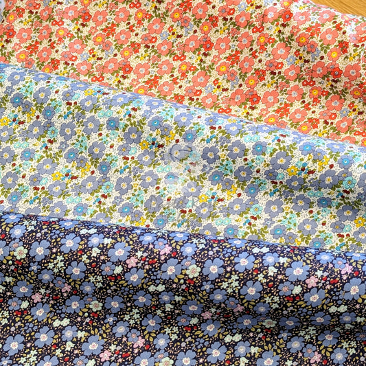 Blossom Floral 100 % Baumwoll-Popeline-Stoff pro halben Meter | 112 cm breit