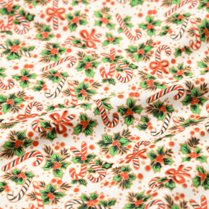 Candycane 100% cotton poplin fabric by half metre | 112cm wide