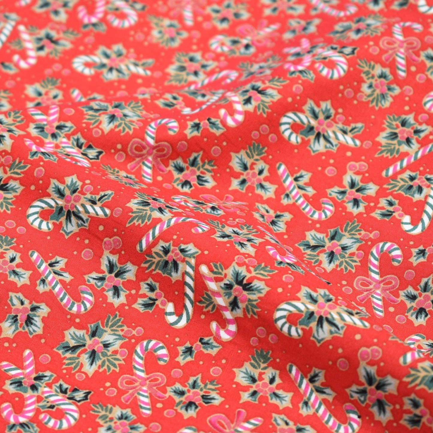 Candycane 100% cotton poplin fabric by half metre | 112cm wide