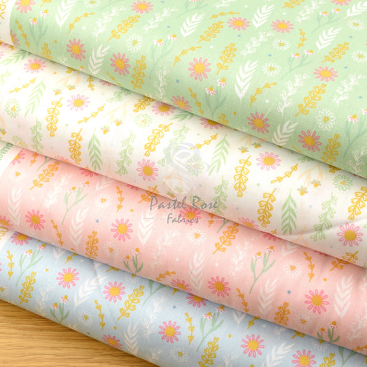 Digital Print Subtle Floral 100% cotton fabric by half metre | 147cm wide