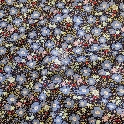 Blossom Floral 100 % Baumwoll-Popeline-Stoff pro halben Meter | 112 cm breit