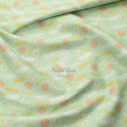 Digital Print Subtle Floral 100% cotton fabric by half metre | 147cm wide