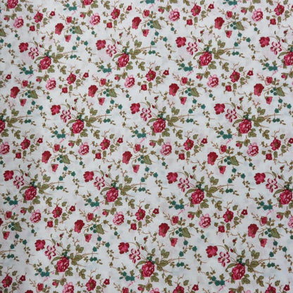 Vintage Rose lightweight thin cotton fabric by half metre | 140cm wide