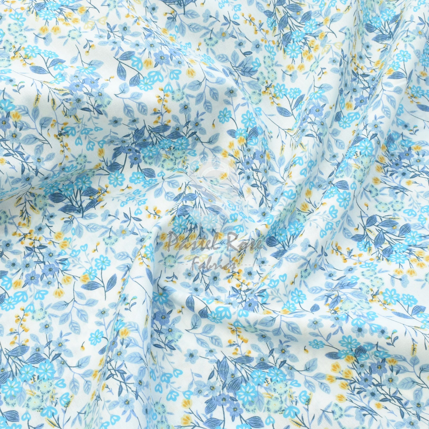 Floral Cluster lightweight thin cotton fabric by half metre | 140cm wide