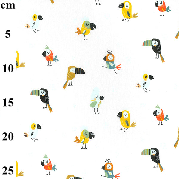 Birdy 100 % Baumwollstoff pro halben Meter | 147 cm breit