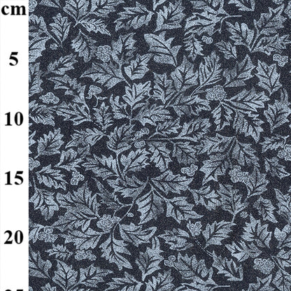 Glitter Leaves 100% cotton fabric by half metre John Louden | 110cm wide