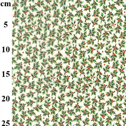Metallic Ivy Berry 100% cotton fabric by half metre John Louden | 110cm wide