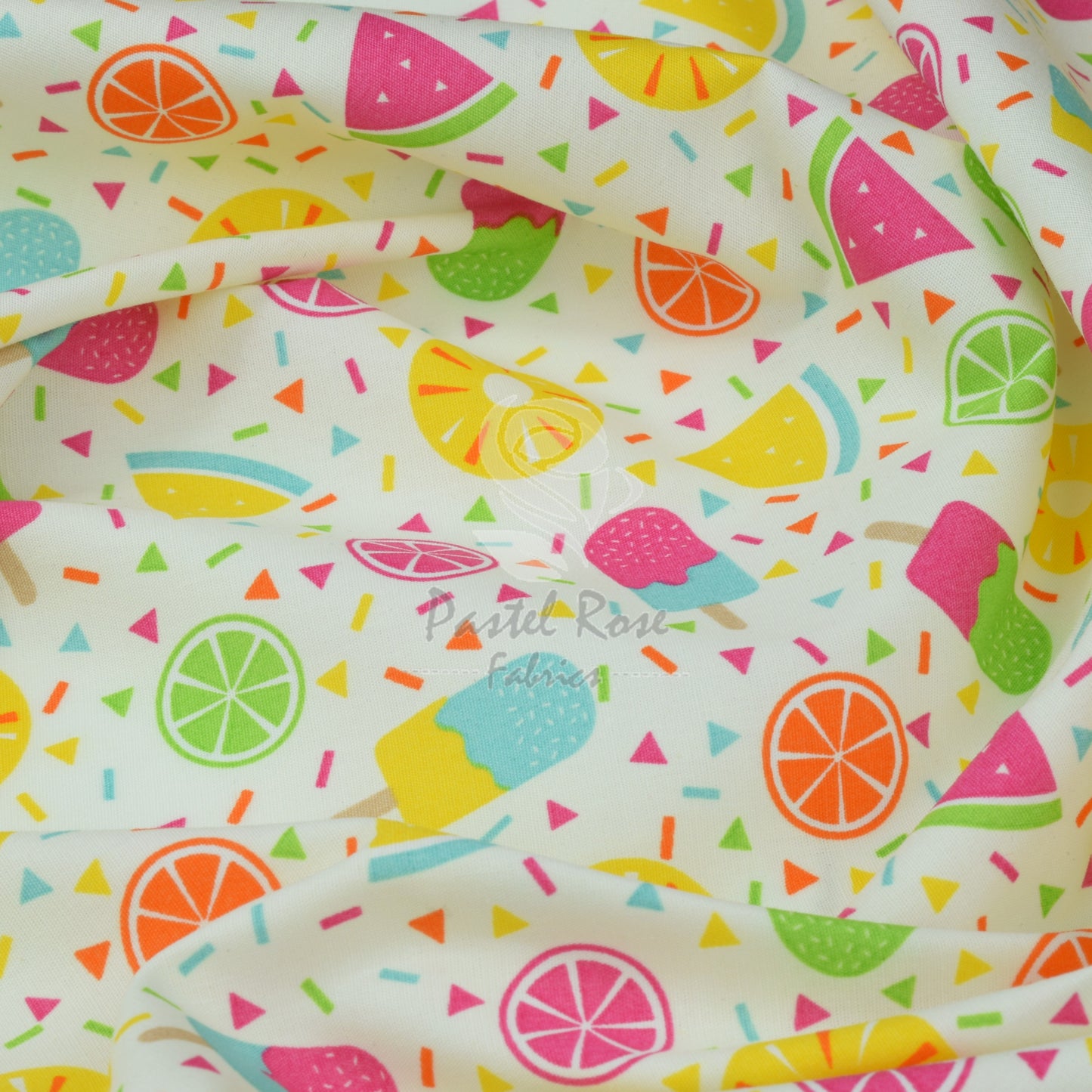 Ice Lollies 100% cotton fabric by half metre | 112cm wide