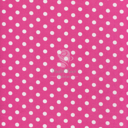 7mm Large Polka dots 100% cotton poplin fabric by half metre | 112cm wide
