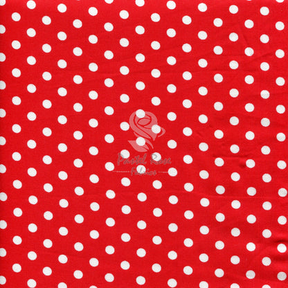 7mm Large Polka dots 100% cotton poplin fabric by half metre | 112cm wide