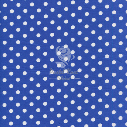 7mm Large Polka dots 100% cotton poplin fabric by half metre | 112cm wide