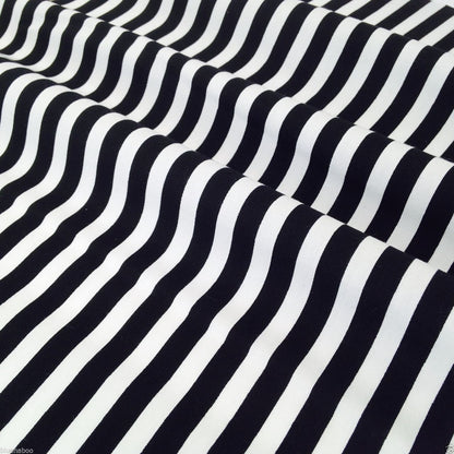 8mm Stripes 100% cotton poplin fabric by half metre | 112cm wide