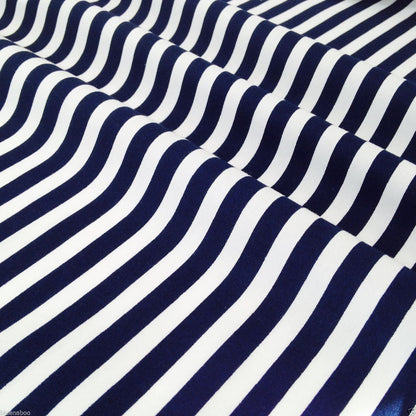 8mm Stripes 100% cotton poplin fabric by half metre | 112cm wide