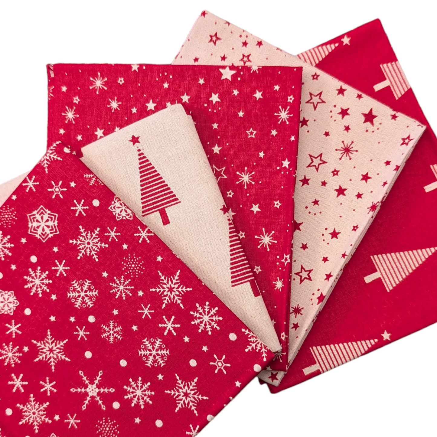 Scandi Christmas 3 5 Fat Quarters Bundle 100% cotton John Louden