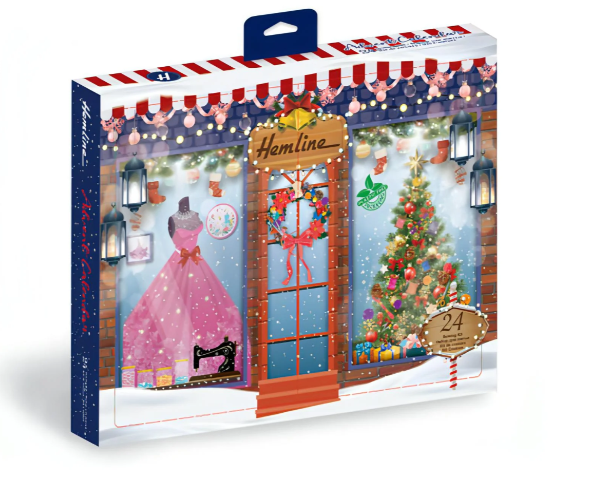 Hemline Sewing and Crafts Christmas Advent Calendar 24 pieces