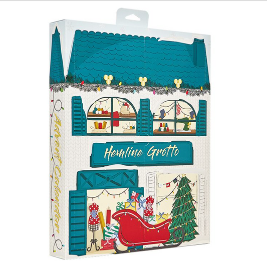 Hemline Sewing & Craft Advent Calendar 2023 Grotto Christmas Countdown