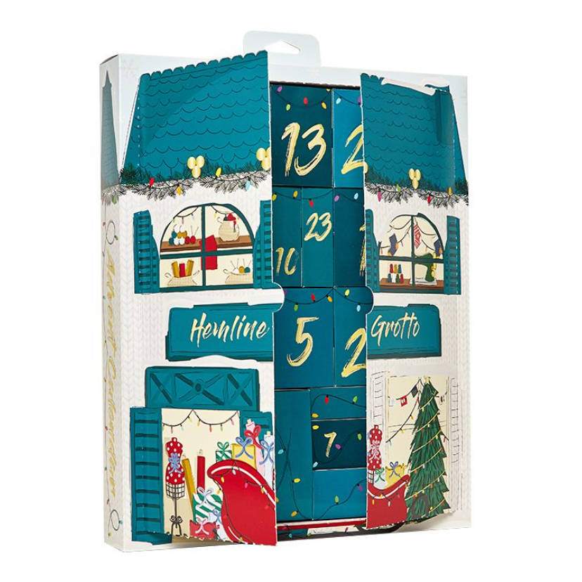 Hemline Sewing & Craft Advent Calendar 2023 Grotto Christmas Countdown