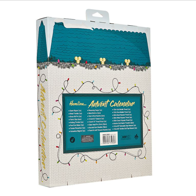 Hemline Sewing & Craft Advent Calendar 2023 Grotto Christmas Countdown