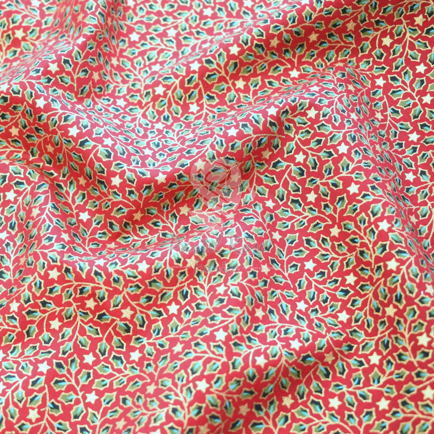 Metallic Stars Holly 100% cotton fabric by half metre | 140cm wide