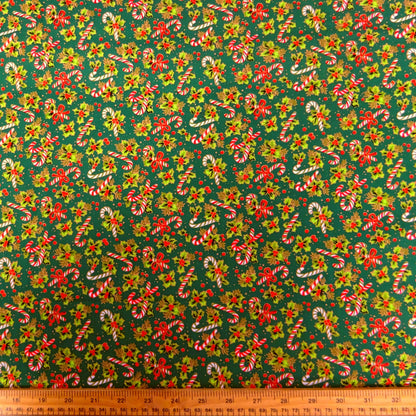 Candycane  100% cotton poplin fabric by half metre | 112cm wide
