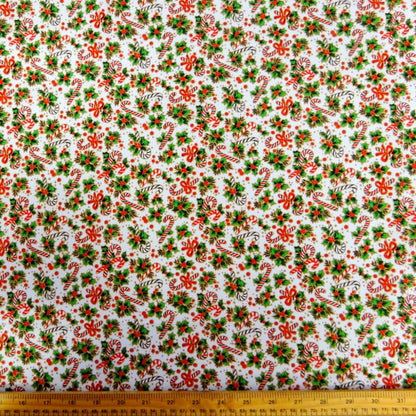 Candycane  100% cotton poplin fabric by half metre | 112cm wide
