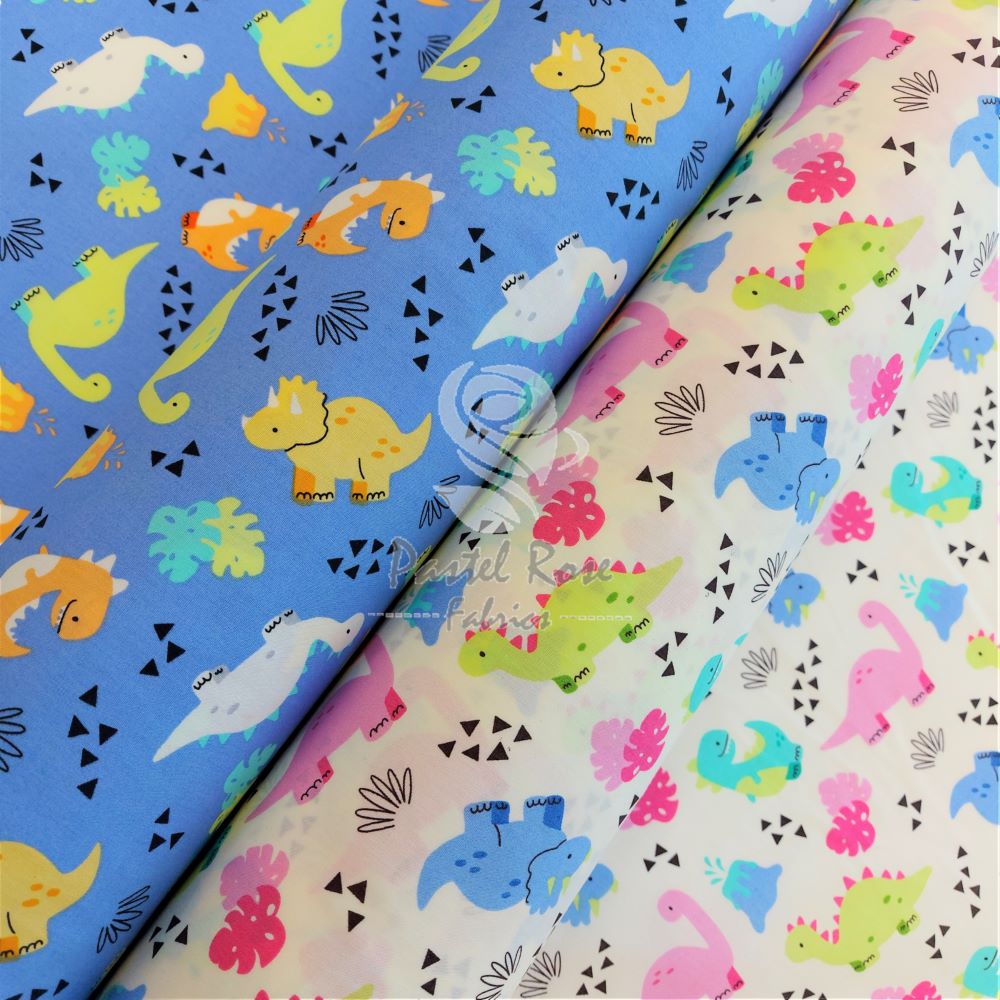 Dino Champ 100% cotton fabric by half metre | 112cm wide