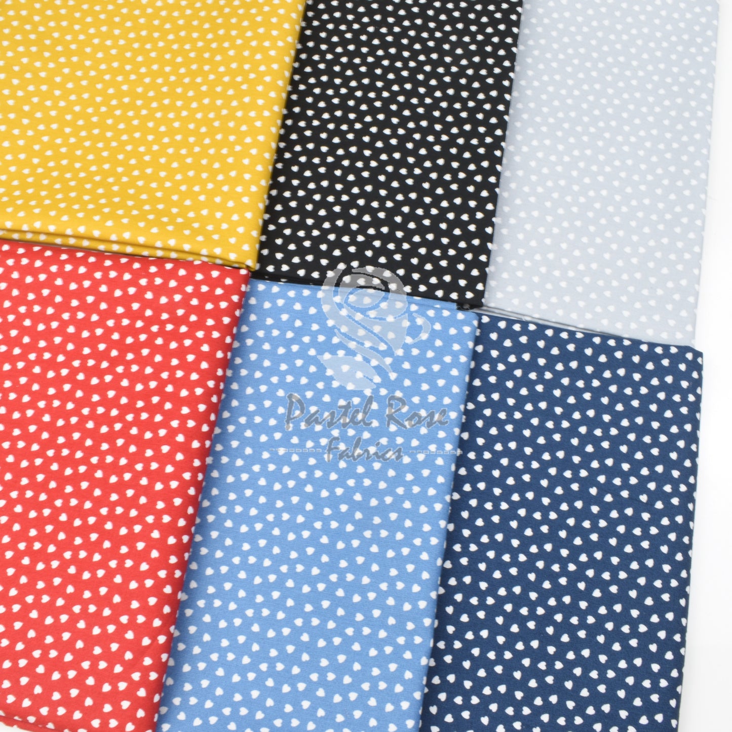 Mini Hearts 100% cotton fabric by half metre | 150cm wide