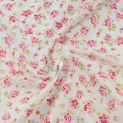 Floral cotton fabric
