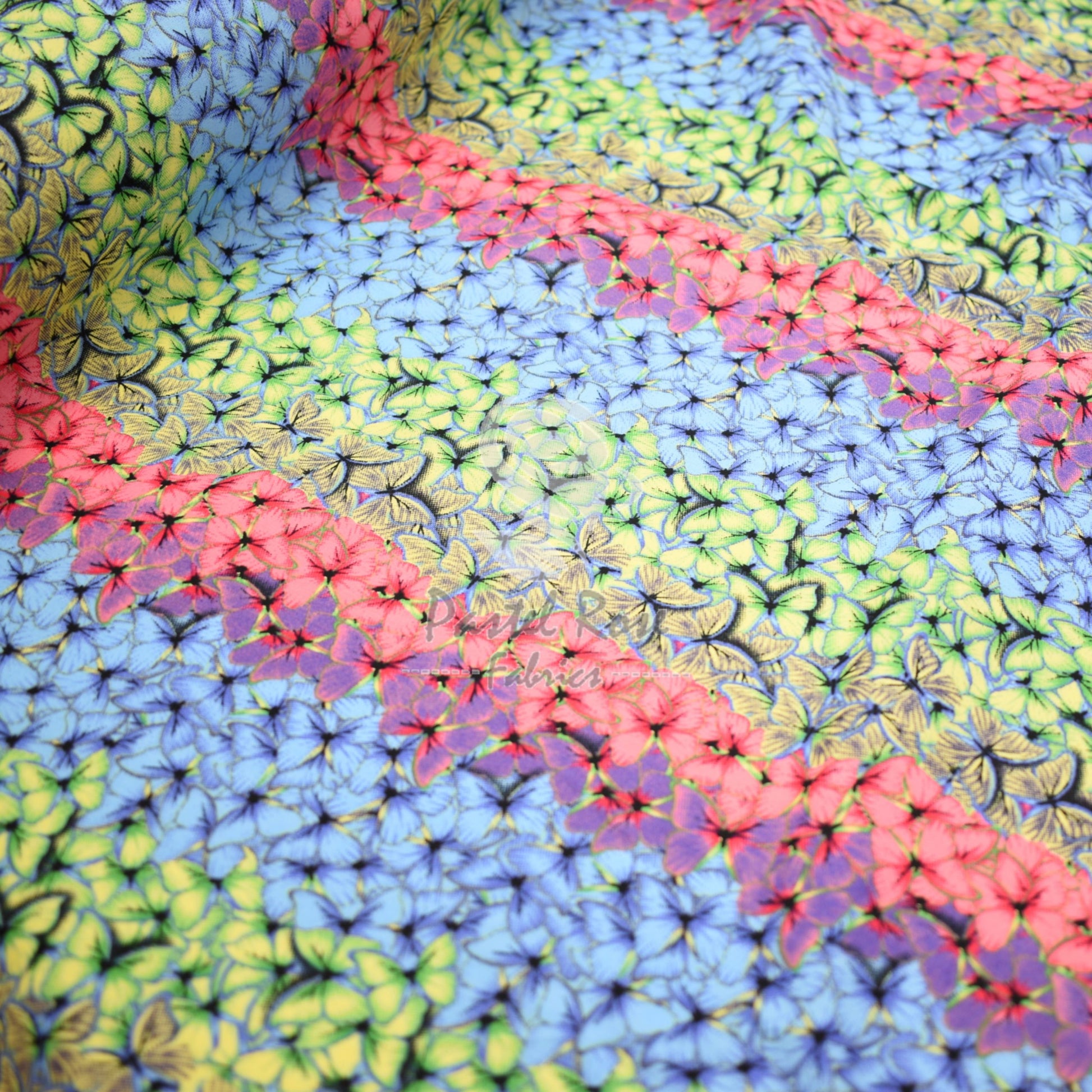 butterflies cotton fabric