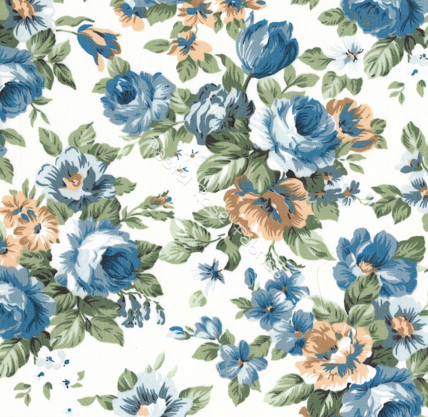 Floral cotton fabric