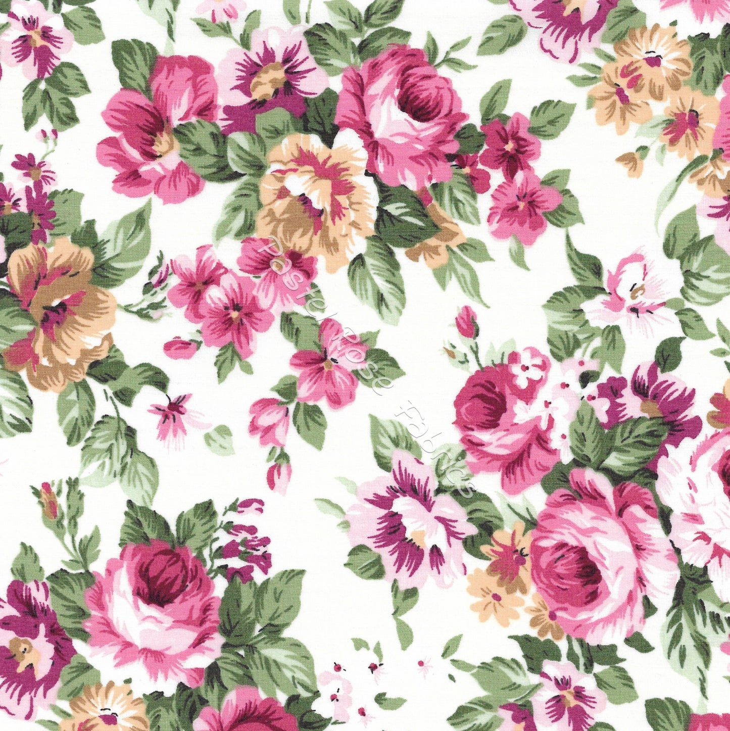Floral cotton fabric