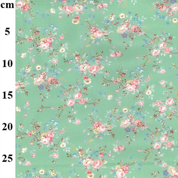 Floral cotton fabric