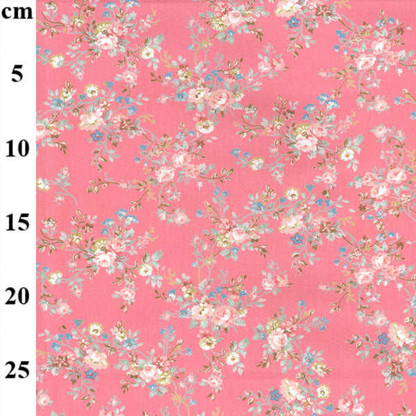 Floral cotton fabric