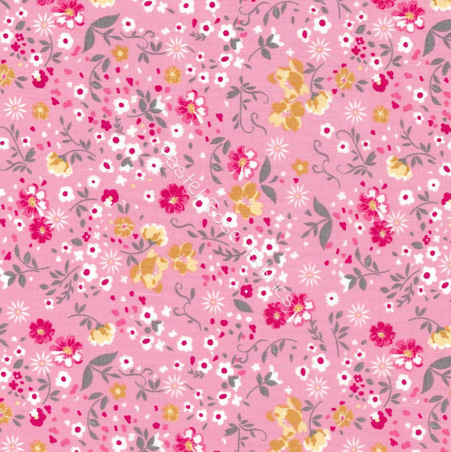 Floral cotton fabric