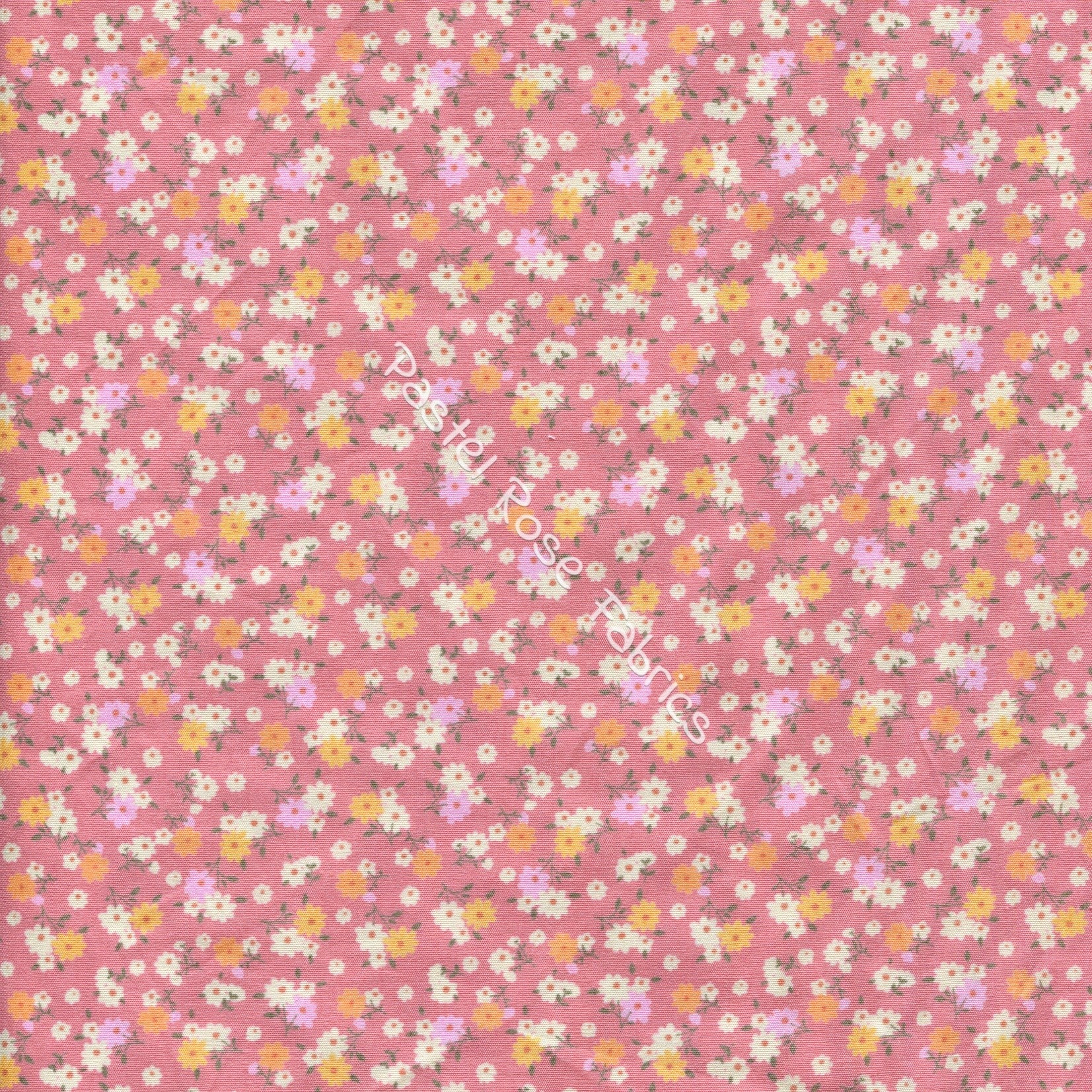 Floral cotton fabric