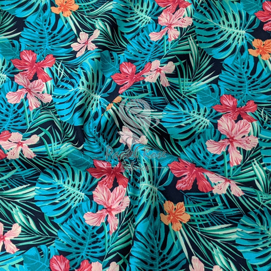 Floral cotton fabric
