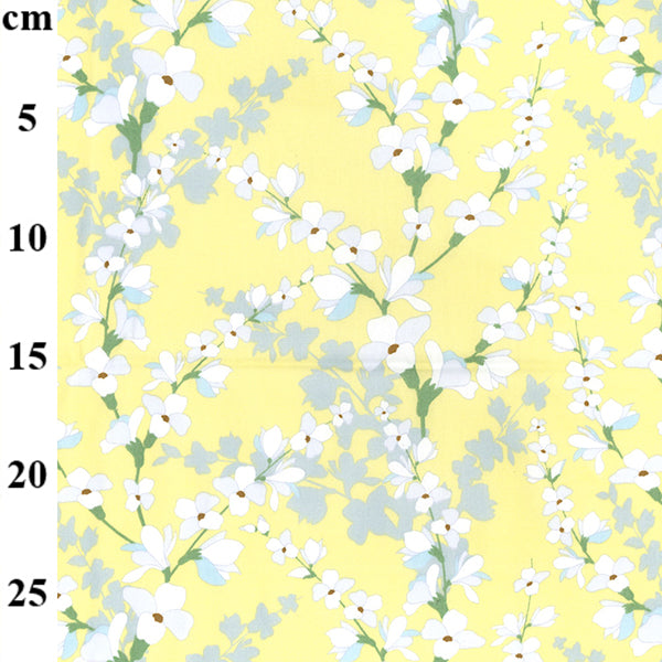 Floral cotton fabric