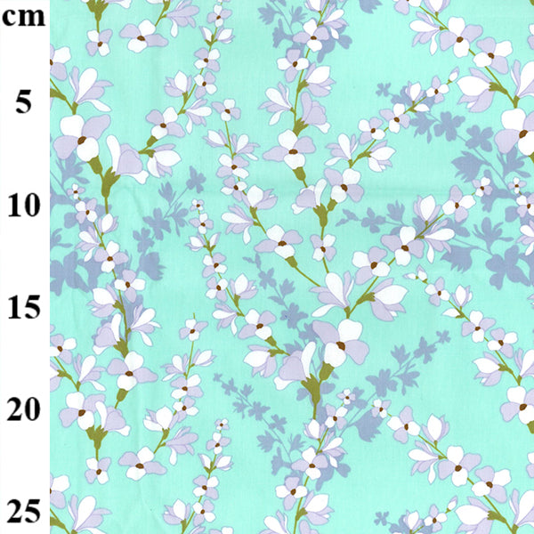 Floral cotton fabric