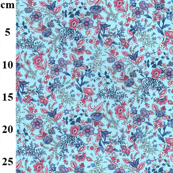 Floral cotton fabric