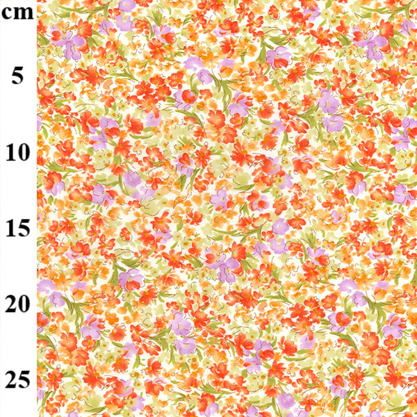 Floral cotton fabric