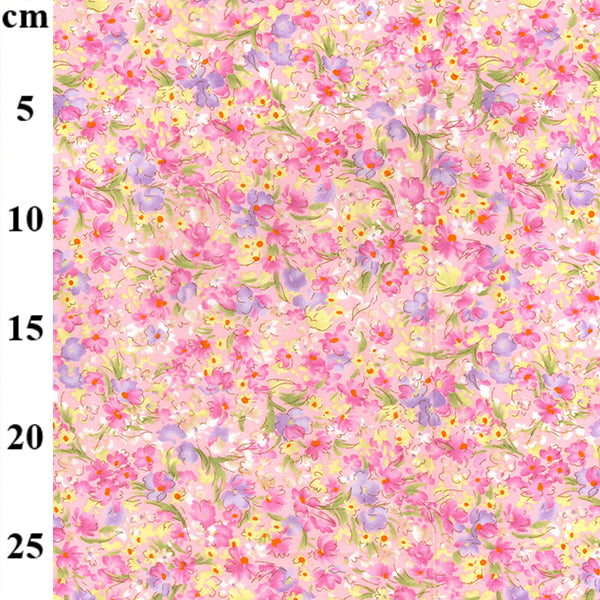 Floral cotton fabric