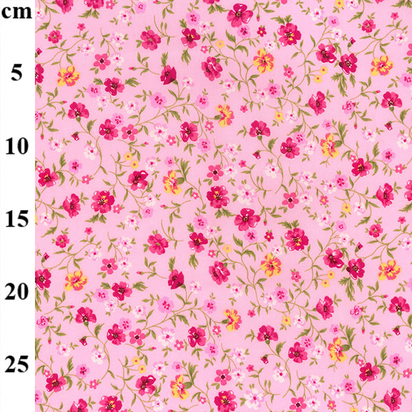 Floral cotton fabric