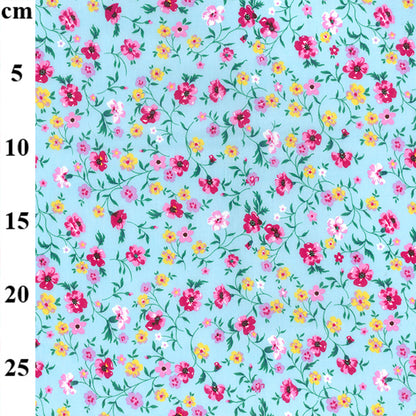 Floral cotton fabric