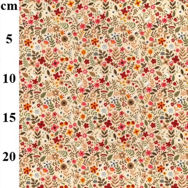 Floral cotton fabric