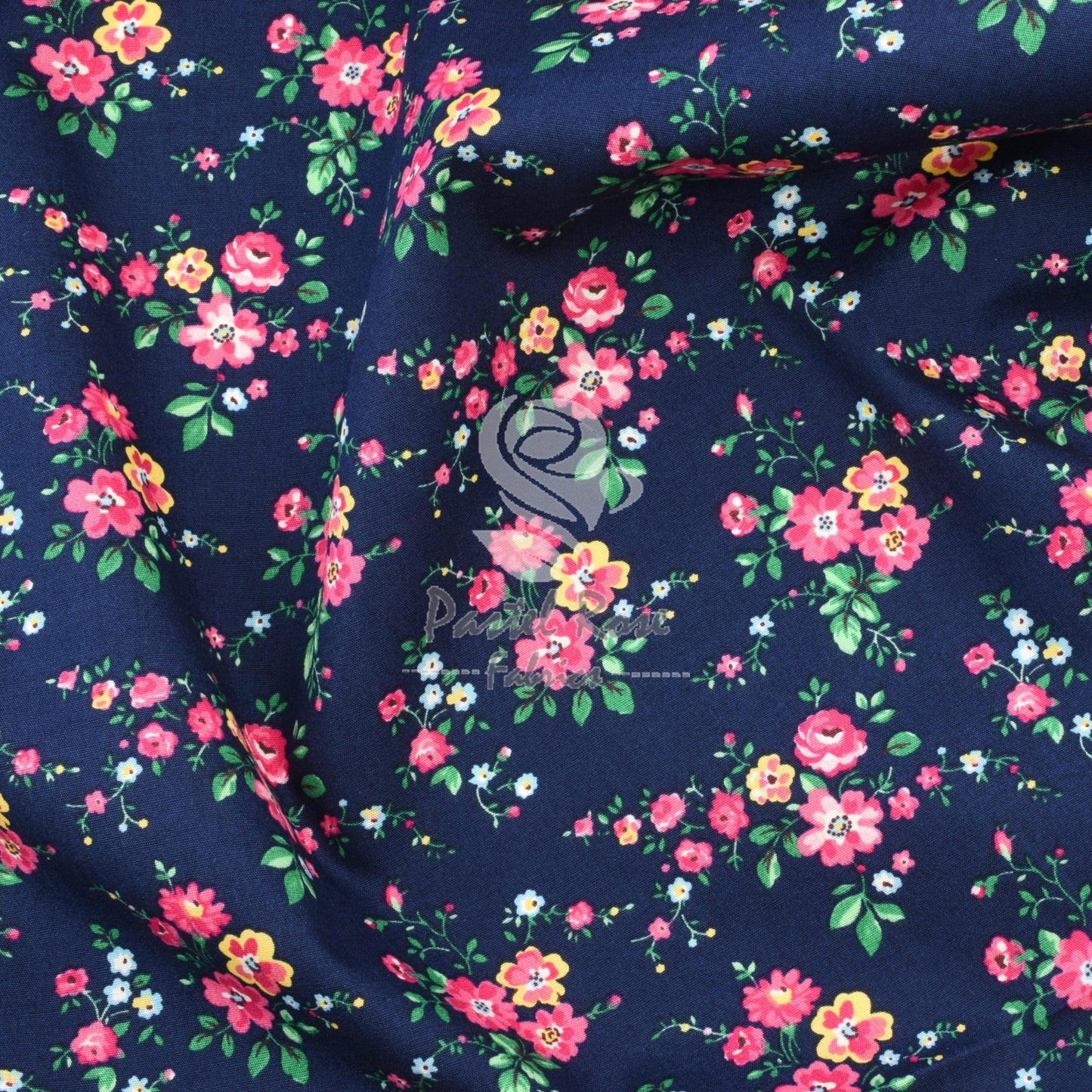 Floral cotton fabric