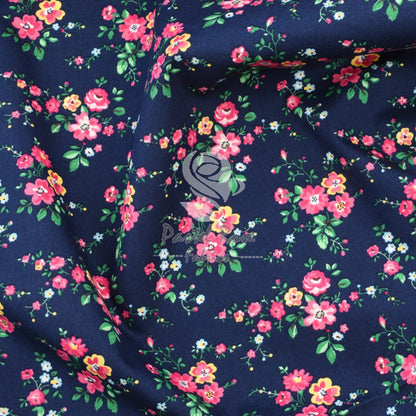 Floral cotton fabric